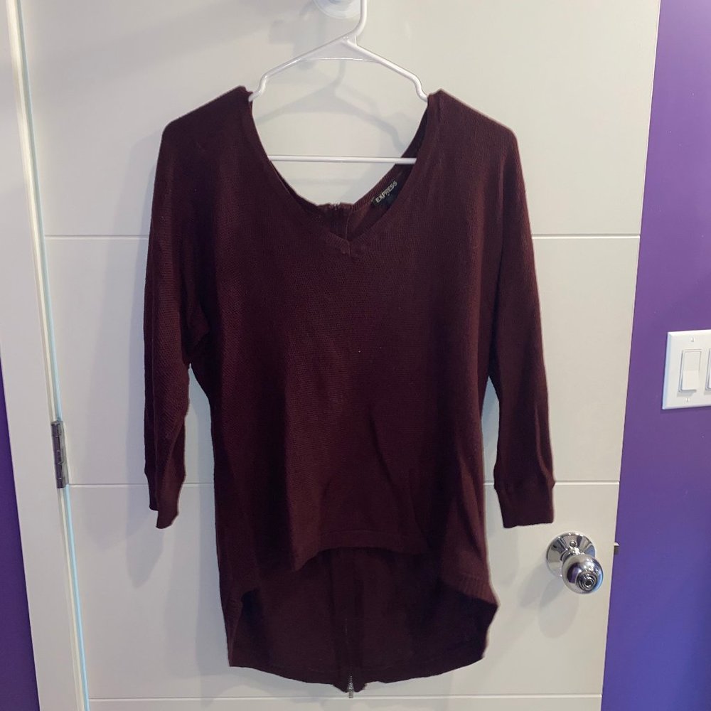 Zip detail sweater